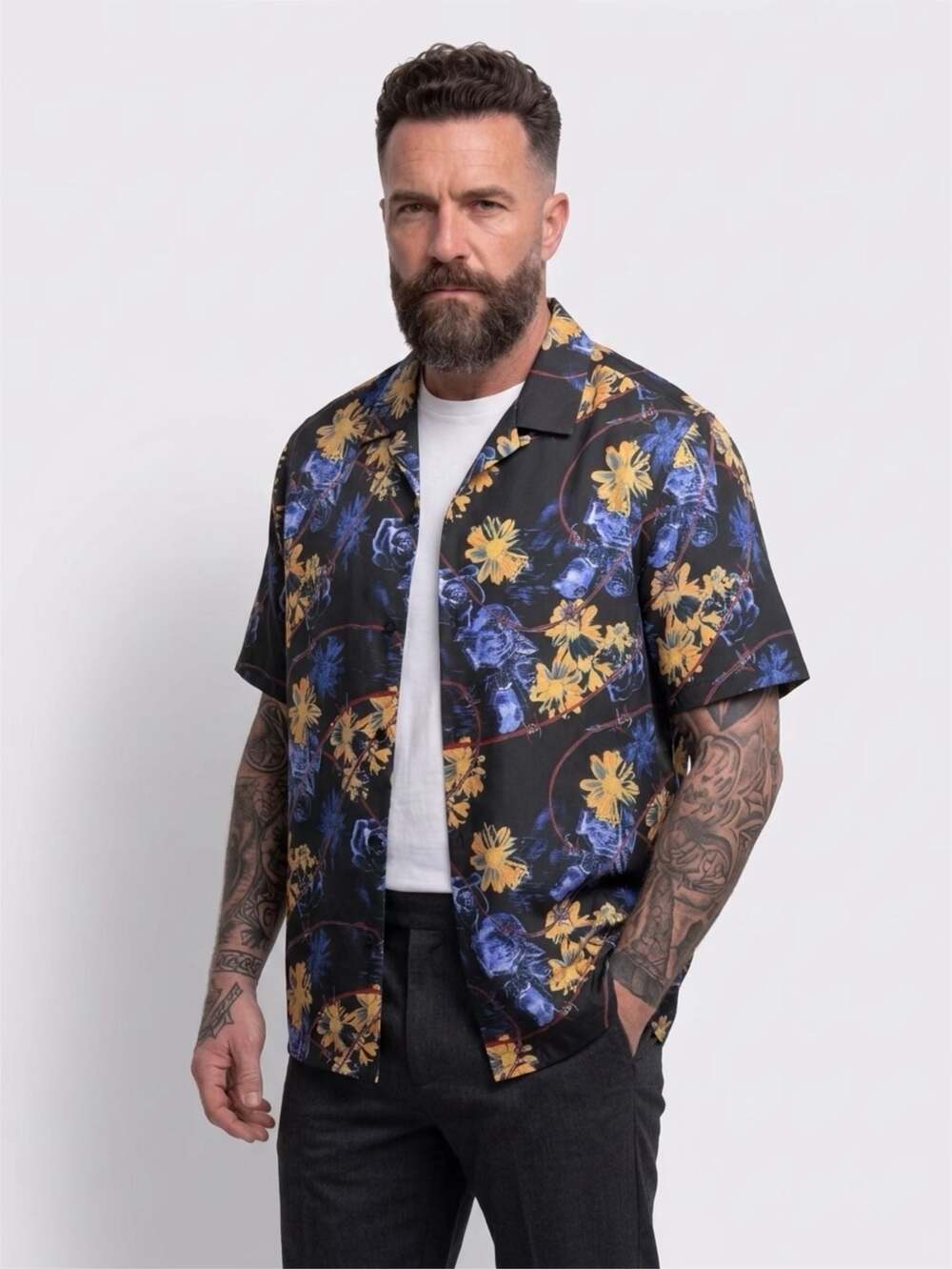 Ksubi Hyperflower Resort Short Sleeve Shirt Black